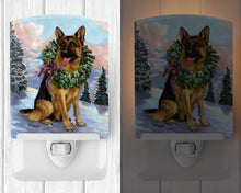 Load image into Gallery viewer, German Shepherd Christmas Honor Ceramic Night Light PPP3098CNL