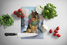 Load image into Gallery viewer, German Shepherd Christmas Honor Glass Cutting Boards – Durable, Decorative Kitchen Art Large PPP3098LCB