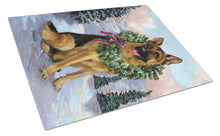 Load image into Gallery viewer, German Shepherd Christmas Honor Glass Cutting Boards – Durable, Decorative Kitchen Art Large PPP3098LCB