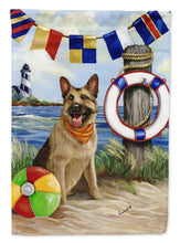 Load image into Gallery viewer, German Shepherd Life Saver Flag Canvas House Size PPP3099CHF
