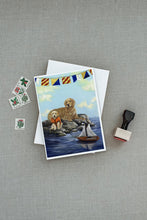 Load image into Gallery viewer, Golden Retriever Retreat Greeting Cards -  Blank Note Cards – 8-Pack of Artist-Designed Cards with Envelopes