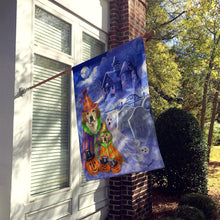Load image into Gallery viewer, Golden Retriever Halloween Flag Canvas House Size PPP3102CHF