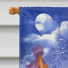 Load image into Gallery viewer, Golden Retriever Halloween Flag Canvas House Size PPP3102CHF