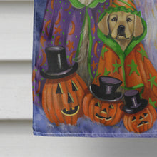 Load image into Gallery viewer, Golden Retriever Halloween Flag Canvas House Size PPP3102CHF