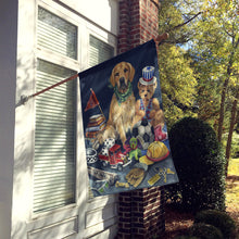 Load image into Gallery viewer, Golden Retriever Toys Flag Canvas House Size PPP3103CHF