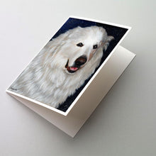 Load image into Gallery viewer, Great Pyrenees Meisha Greeting Cards -  Blank Note Cards – 8-Pack of Artist-Designed Cards with Envelopes