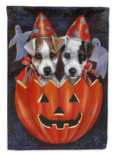 Load image into Gallery viewer, Jack Russell Terrier Halloween Flag Canvas House Size PPP3105CHF