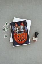 Load image into Gallery viewer, Jack Russell Terrier Halloween Greeting Cards -  Blank Note Cards – 8-Pack of Artist-Designed Cards with Envelopes