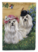 Load image into Gallery viewer, Maltese Mr &amp; Mrs Garden Flag – Decorative Outdoor Yard Flag PPP3112GF