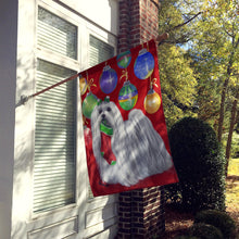 Load image into Gallery viewer, Maltese Christmas Stocking Stuffer Flag Canvas House Size PPP3114CHF