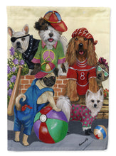 Load image into Gallery viewer, Dogs Mutli-Breed Neighborhood Flag Canvas House Size PPP3115CHF