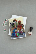 Load image into Gallery viewer, Dogs Mutli-Breed Neighborhood Greeting Cards -  Blank Note Cards – 8-Pack of Artist-Designed Cards with Envelopes