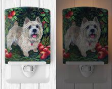 Load image into Gallery viewer, Norwich Terrier Apple Grove Ceramic Night Light PPP3116CNL