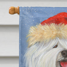 Load image into Gallery viewer, Old English Sheepdog Christmas Flag Canvas House Size PPP3117CHF