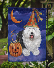 Load image into Gallery viewer, Old English Sheepdog Halloween Garden Flag – Decorative Outdoor Yard Flag PPP3118GF