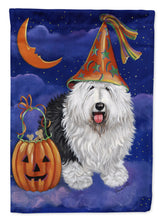 Load image into Gallery viewer, Old English Sheepdog Halloween Garden Flag – Decorative Outdoor Yard Flag PPP3118GF