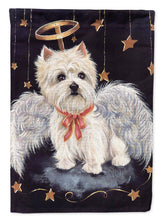 Load image into Gallery viewer, Westie Christmas Angel Flag Canvas House Size PPP3123CHF