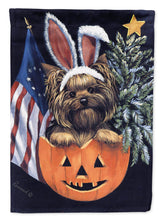 Load image into Gallery viewer, Yorkie for All Seasons Garden Flag – Decorative Outdoor Yard Flag PPP3124GF