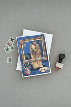 Load image into Gallery viewer, Yorkie Pretty as a Picture Greeting Cards -  Blank Note Cards – 8-Pack of Artist-Designed Cards with Envelopes