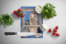 Load image into Gallery viewer, Yorkie Pretty as a Picture Glass Cutting Boards – Durable, Decorative Kitchen Art Large PPP3126LCB