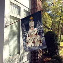 Load image into Gallery viewer, Westie Christmas Family Tree Flag Canvas House Size PPP3130CHF