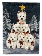 Load image into Gallery viewer, Westie Christmas Family Tree Flag Canvas House Size PPP3130CHF