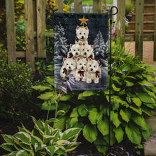 Load image into Gallery viewer, Westie Christmas Family Tree Garden Flag – Decorative Outdoor Yard Flag PPP3130GF
