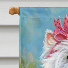 Load image into Gallery viewer, Westie Springtime Flag Canvas House Size PPP3132CHF