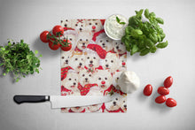 Load image into Gallery viewer, Westie Christmas a Plenty Glass Cutting Boards – Durable, Decorative Kitchen Art Large PPP3133LCB