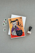 Load image into Gallery viewer, Wheaten Terrier Halloween Greeting Cards -  Blank Note Cards – 8-Pack of Artist-Designed Cards with Envelopes