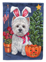 Load image into Gallery viewer, Westie for All Seasons Garden Flag – Decorative Outdoor Yard Flag PPP3137GF