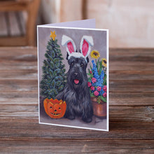Load image into Gallery viewer, Scottish Terrier Scottie for All Seasons Greeting Cards -  Blank Note Cards – 8-Pack of Artist-Designed Cards with Envelopes