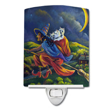 Load image into Gallery viewer, Westie Halloween Witch Ceramic Night Light PPP3139CNL