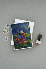 Load image into Gallery viewer, Westie Halloween Witch Greeting Cards -  Blank Note Cards – 8-Pack of Artist-Designed Cards with Envelopes