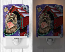 Load image into Gallery viewer, Yorkie Christmas Letter to Santa Ceramic Night Light PPP3140CNL