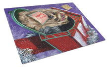 Load image into Gallery viewer, Yorkie Christmas Letter to Santa Glass Cutting Boards – Durable, Decorative Kitchen Art Large PPP3140LCB