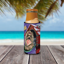 Load image into Gallery viewer, Yorkie Christmas Letter to Santa  Hugger for slim cans PPP3140MUK