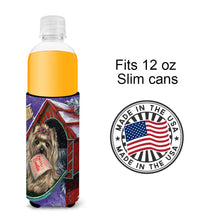 Load image into Gallery viewer, Yorkie Christmas Letter to Santa  Hugger for slim cans PPP3140MUK