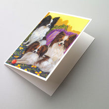 Load image into Gallery viewer, Papillon Party Pals Greeting Cards -  Blank Note Cards – 8-Pack of Artist-Designed Cards with Envelopes