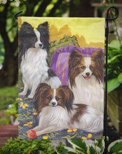 Load image into Gallery viewer, Papillon Party Pals Garden Flag – Decorative Outdoor Yard Flag PPP3144GF