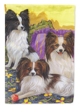 Load image into Gallery viewer, Papillon Party Pals Garden Flag – Decorative Outdoor Yard Flag PPP3144GF