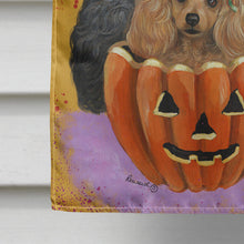 Load image into Gallery viewer, Poodle Halloween Flag Canvas House Size PPP3146CHF