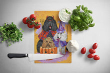 Load image into Gallery viewer, Poodle Halloween Glass Cutting Boards – Durable, Decorative Kitchen Art Large PPP3146LCB
