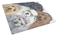 Load image into Gallery viewer, Poodle Oodles Glass Cutting Boards – Durable, Decorative Kitchen Art Large PPP3149LCB