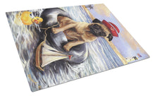 Load image into Gallery viewer, Pug Ahoy Sailor Glass Cutting Boards – Durable, Decorative Kitchen Art Large PPP3153LCB