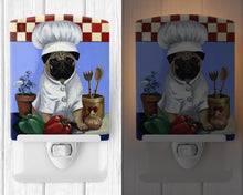 Load image into Gallery viewer, Pug Veggie Chef Ceramic Night Light PPP3155CNL