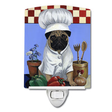 Load image into Gallery viewer, Pug Veggie Chef Ceramic Night Light PPP3155CNL