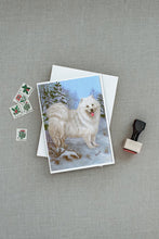 Load image into Gallery viewer, Samoyed Happiness Greeting Cards -  Blank Note Cards – 8-Pack of Artist-Designed Cards with Envelopes