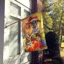 Load image into Gallery viewer, Schnauzer Autumn Flag Canvas House Size PPP3158CHF