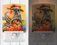 Load image into Gallery viewer, Schnauzer Autumn Ceramic Night Light PPP3158CNL